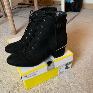 Liz Claiborne lace-up boots/heels!
